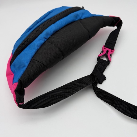 Adidas Pink Blue Waist Pack Sling Bag Fanny Pack Crossbody Adjustable Y2K - Picture 3 of 6